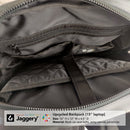 Jaggery Pervasive Backpack in Black Car Seat Belts [15"laptop bag]