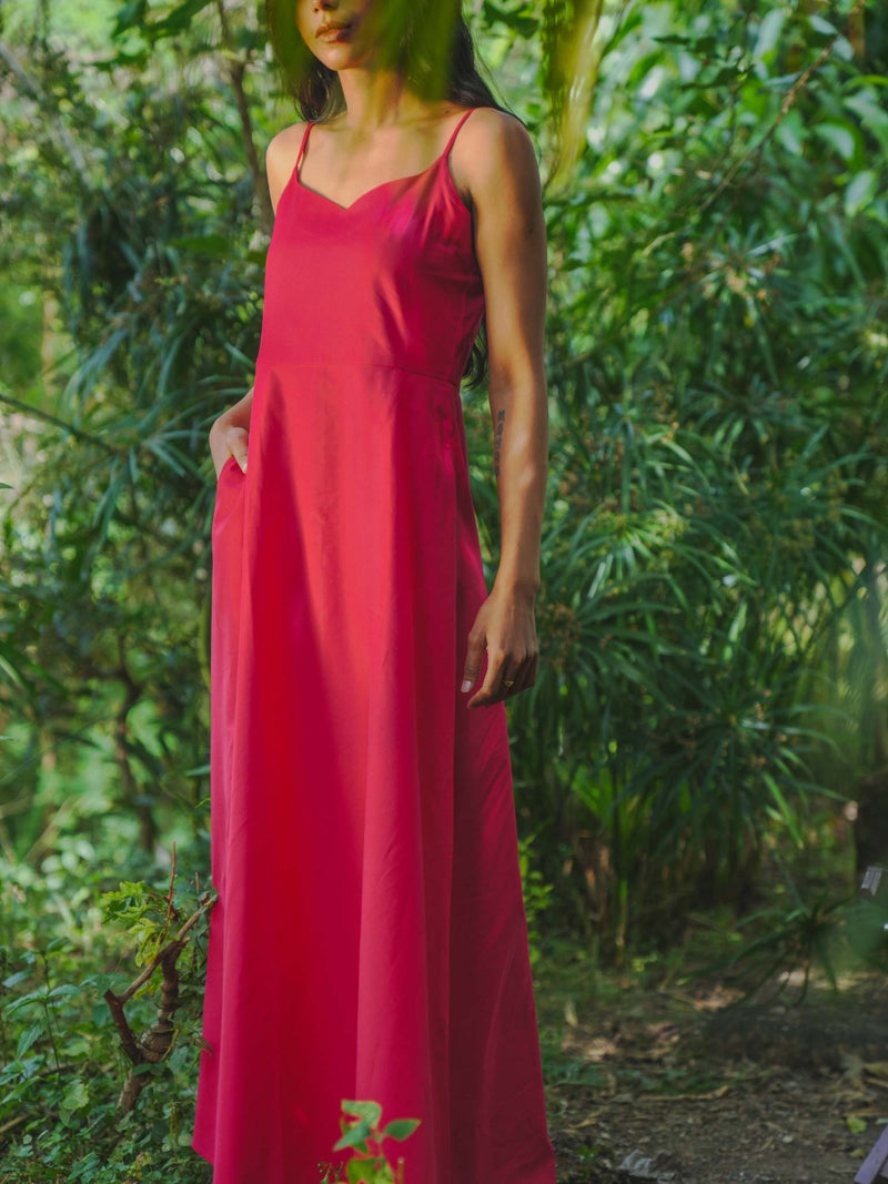 Vanaras Organic Cotton Roja Maxi Dress