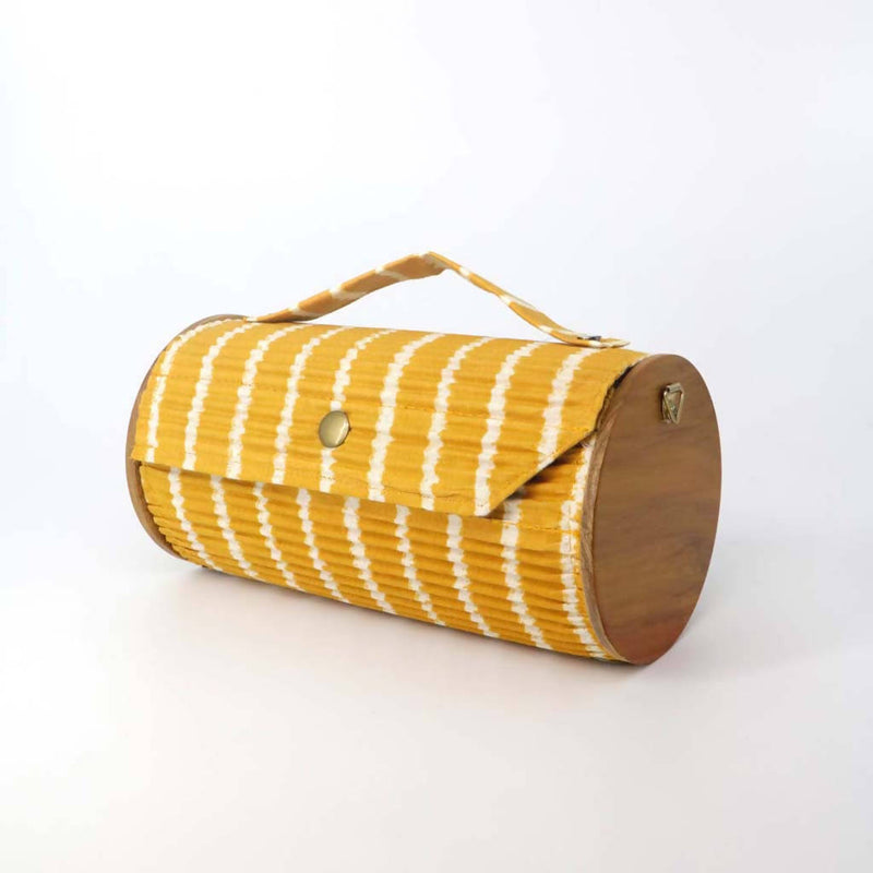 Sunny Pumpkin Round Clutch