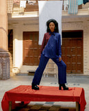 Studio Rigu  Nomad half and half Shirt with Trousers