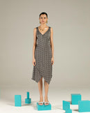 Studio Rigu  Azulik Overlap Dress in Vegan Silk