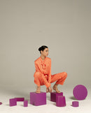 Studio Rigu  Ella Knot Shirt with Trousers Co-ord in Vegan Silk