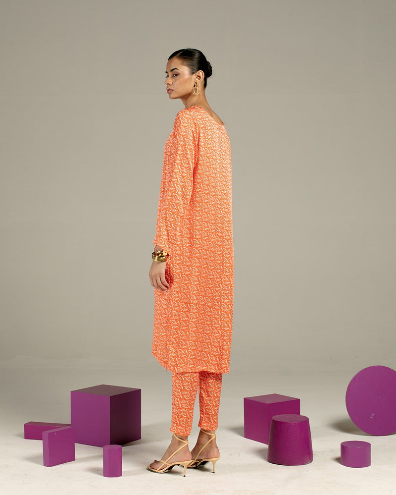 Studio Rigu  Ella Kurta with Pants in Vegan Silk