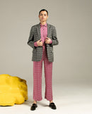 Studio Rigu  Azulik Casual fit Black Blazer in Vegan Silk