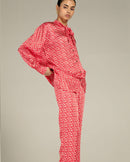 Studio Rigu  Hamilton Knot Shirt with Trousers Co-ord in Vegan Silk