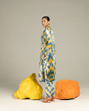 Studio Rigu  Jaipur Kurta and Trouser Set in Vegan Silk