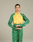 Studio Rigu  Chidiya Raglan Sleeve Shirt with Trousers Co-ord in Vegan Silk