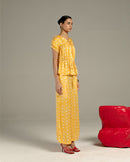 Studio Rigu  Chidiya String Top and Trousers Co-ord in Vegan Silk