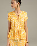 Studio Rigu  Chidiya String Top and Trousers Co-ord in Vegan Silk