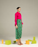 Studio Rigu  Jodhpur Pink Linen Shirt with Draped Cuff