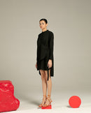 Studio Rigu  Serena Black Poplin Shirt Dress