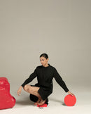 Studio Rigu  Serena Black Poplin Shirt Dress