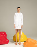 Studio Rigu  Serena White Poplin Shirt Dress