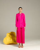 Studio Rigu  Jodhpur Linen Shirt and Flared Trousers