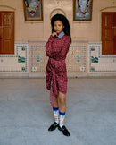 Studio Rigu  Azulik Shirt Dress with Front Knot