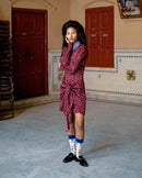 Studio Rigu  Azulik Shirt Dress with Front Knot