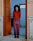 Studio Rigu  Copal Suede Shirt with Trousers