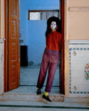 Studio Rigu  Copal Suede Shirt with Trousers