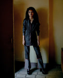 Studio Rigu  Bande Topstitched Shirt with Trousers