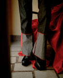 Studio Rigu  Bande Topstitched Shirt with Trousers