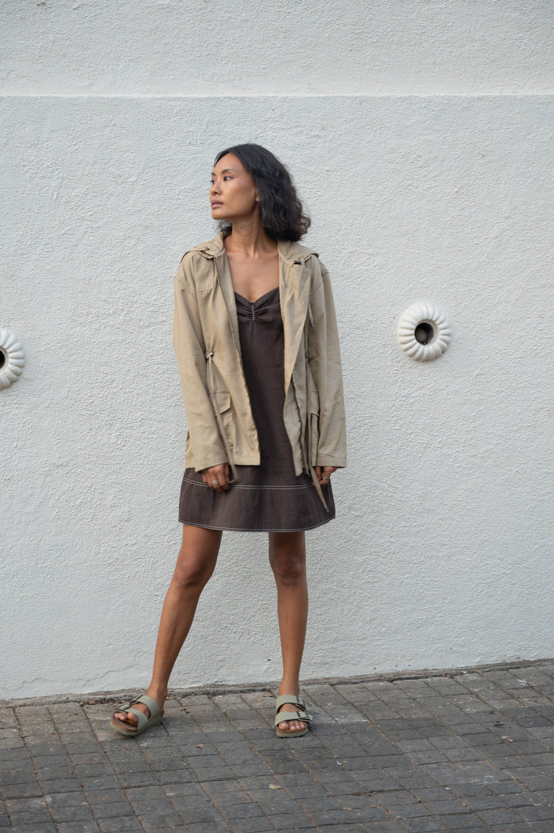 The Terra Tribe Tencel Twill California Slip Dress