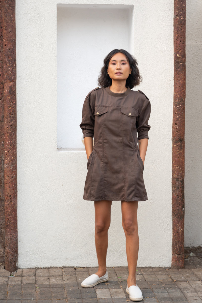 The Terra Tribe Tencel Twill Himalayan Shirt Dress - New