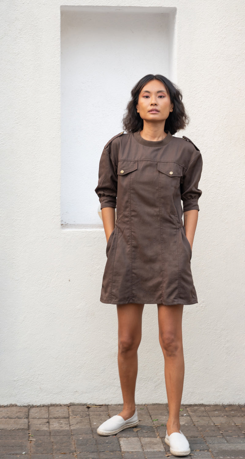 The Terra Tribe Tencel Twill Himalayan Shirt Dress - New