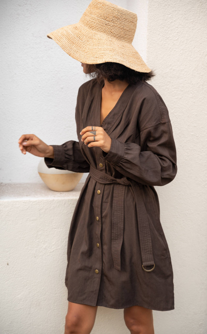 The Terra Tribe Tencel Twill Brooklyn Shift Dress