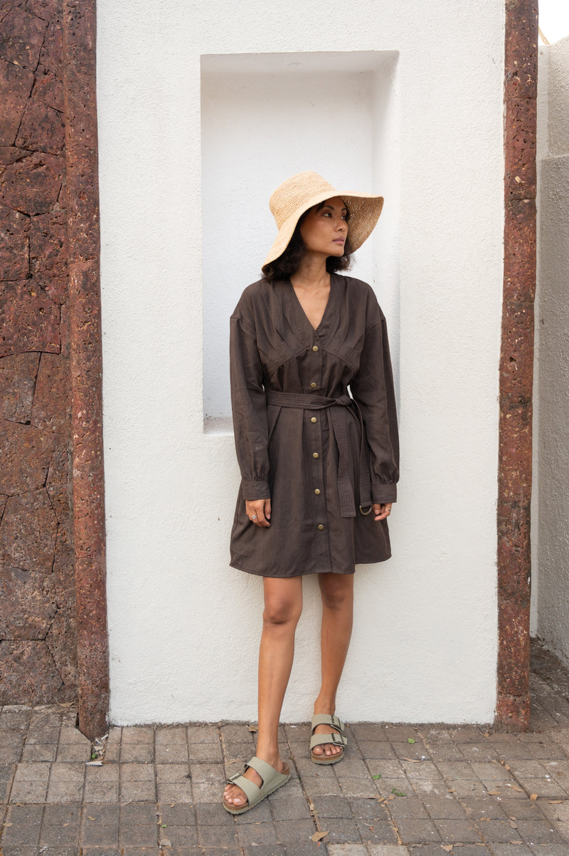 The Terra Tribe Tencel Twill Brooklyn Shift Dress