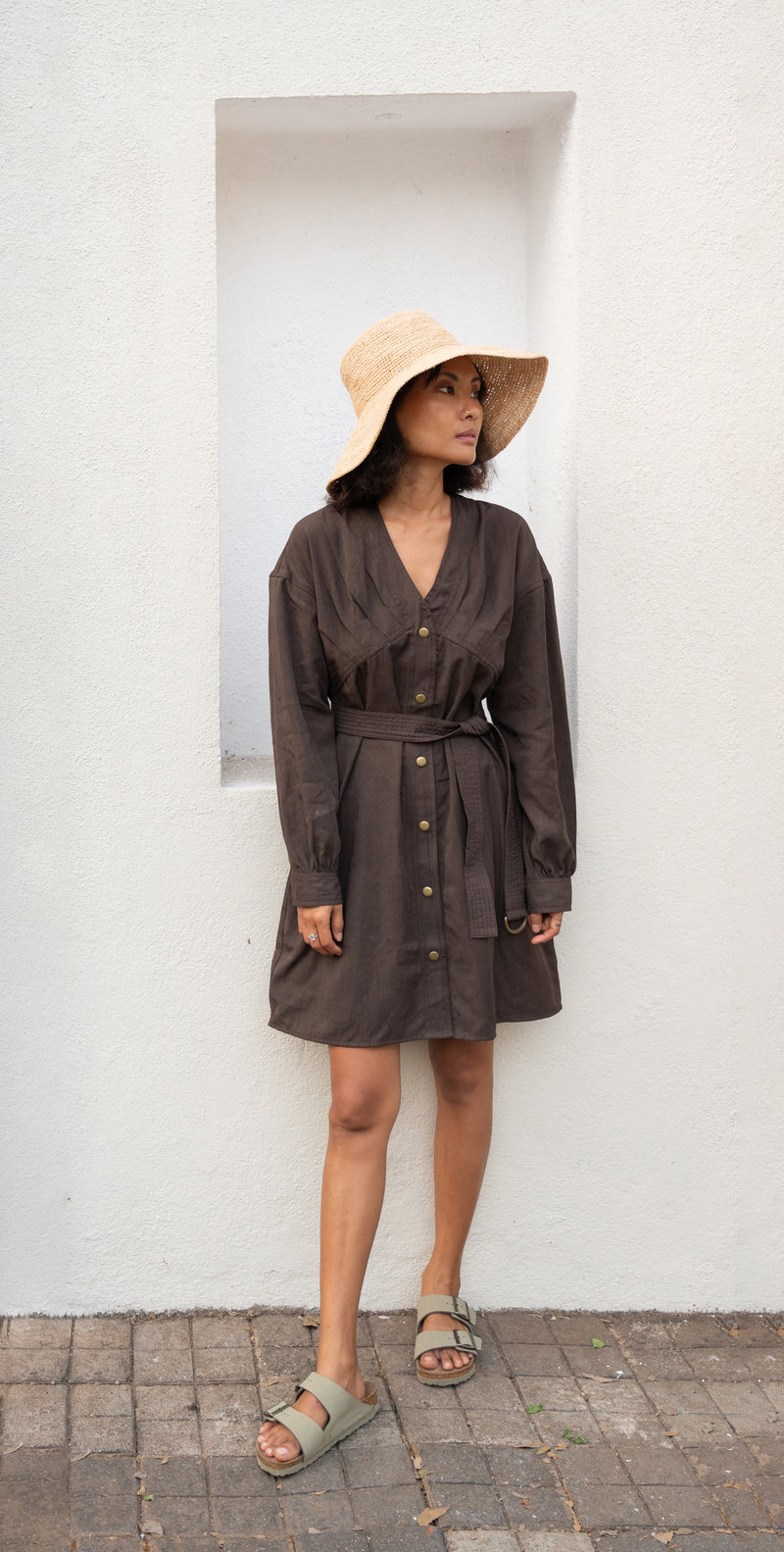 The Terra Tribe Tencel Twill Brooklyn Shift Dress