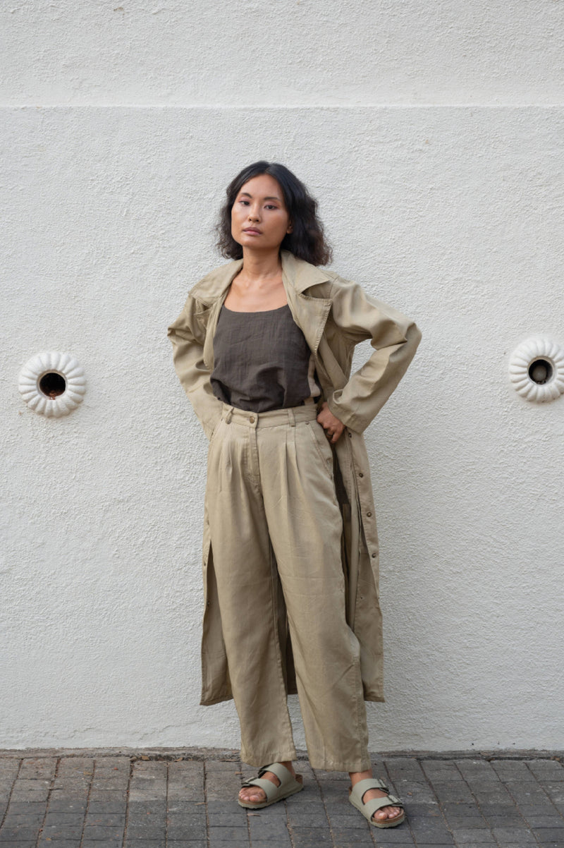 The Terra Tribe Tencel Twill Chicago Pleated Pants