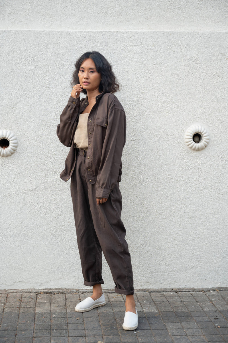 The Terra Tribe Tencel Twill Country oversized Jacket