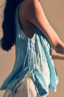 Handcrafted Feroza knotted top