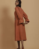 Handcrafted Sun-dried Handspun and Handwoven cotton Dress