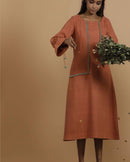 Handcrafted Sun-dried Handspun and Handwoven cotton Dress