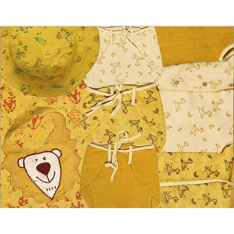 Ethically Made Unisex Baby Gift Set in Yellow