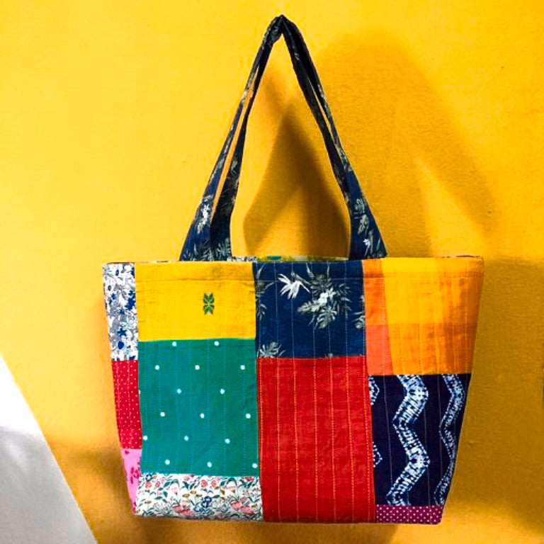 Use Me Works Multicolour Patchwork Tote