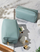 Whitefire Vegan Leather Travel Pouch in Arctcic Blue