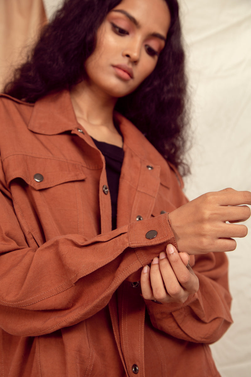 The Terra Tribe Tencel Twill Collingwood Oversized Jacket