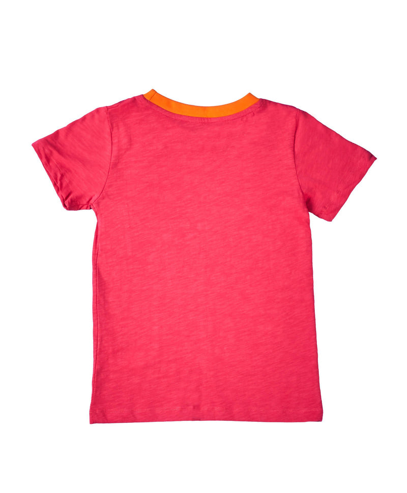 Organic Coral Playtime Tshirt With Half Sleeves