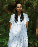 Handcrafted "Dandelion shower" Hemp dress