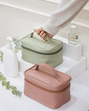 Whitefire Vegan Leather Vanity Case in Powder Pink