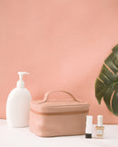 Whitefire Vegan Leather Vanity Case in Powder Pink