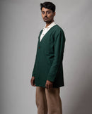 Handcrafted Lafaani V Neck Jacket
