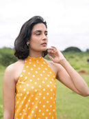 Vanaras Organic Cotton Amanda Halter Neck Dress