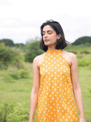 Vanaras Organic Cotton Amanda Halter Neck Dress