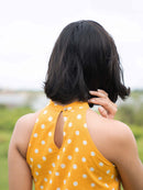 Vanaras Organic Cotton Amanda Halter Neck Dress