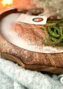 Hohmgrain Home Décor Dark Brown Seasoned Mango Wood Handcrafted Curvy Platter