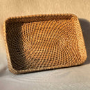 Saanjh Rectangular Natural Weave Kosh Tray
