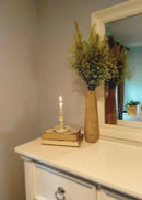 Hohmgrain Home Décor Light Brown Single Piece Seasoned Mango Wood Vase